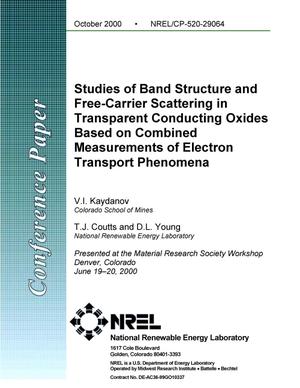 Studies of Band Structure and Free Carrier Scattering in Transparent Conducting Oxides Based on Combined Measurements of Electron Transport Phenomena