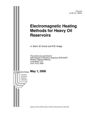 Electromagnetic Heating Methods for Heavy Oil Reservoirs