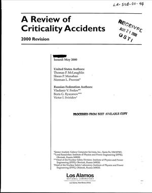 A review of criticality accidents