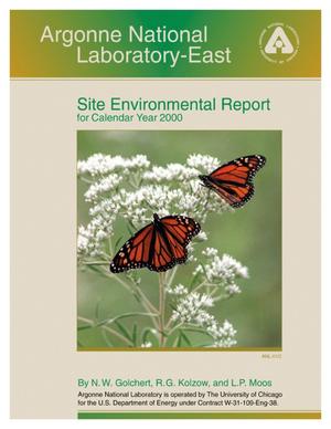Argonne National Laboratory-East site environmental report for calendar year 2000.