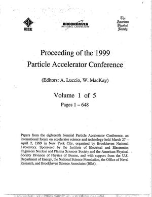 Primary view of object titled 'Proceedings of the 1999 Particle Accelerator Conference'.