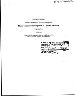 Thermomechanical Response of Layered Materials. Final technical report