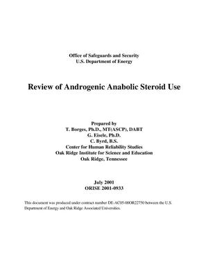 Review of Androgenic Anabolic Steroid Use