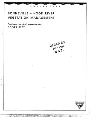 Bonneville - Hood River Vegetation Management Environmental Assessment