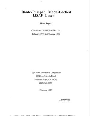 Diode-Pumped Mode-Locked LiSAF Laser