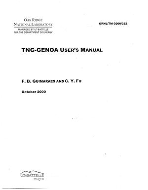TNG-GENOA User's Manual