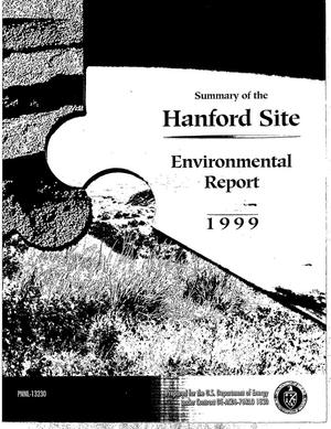 Summary of the Hanford Site Environmental Report for Calendar Year 1999