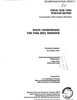 Waste Conditioning for Tank Heel Transfer