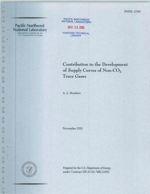 Contribution to the Development of Supply Curves of Non-CO2 Trace Gases