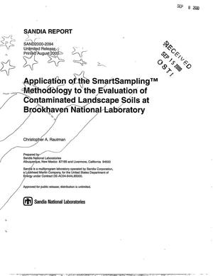 Application of the SmartSampling Methodology to the Evaluation of Contaminated Landscape Soils at Brookhaven National Laboratory