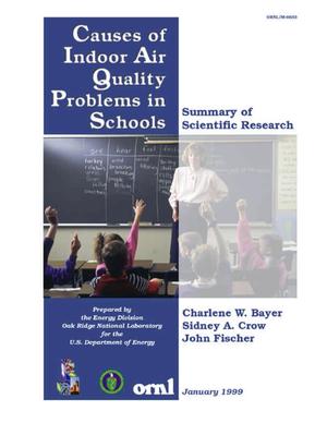 Causes of Indoor Air Quality Problems in Schools: Summary of Scientific Research
