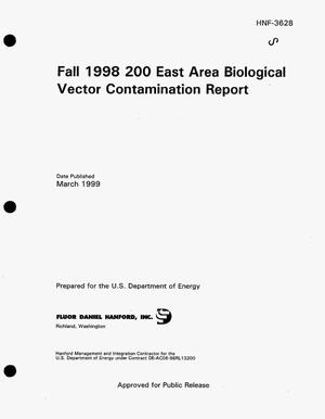 Fall 1998 200 East area biological vector contamination report