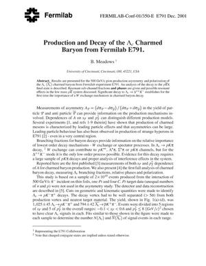 Production and decay of the Lambda c charmed baryon from Fermilab E791