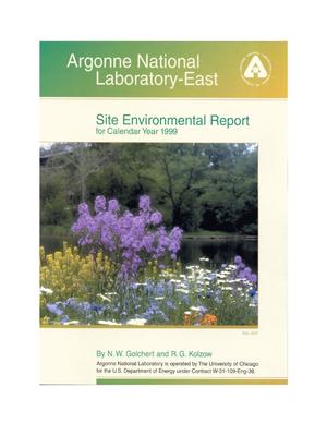Argonne National Laboratory-East site environmental report for calendar year 1999