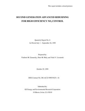 SECOND GENERATION ADVANCED REBURNING FOR HIGH EFFICIENCY NOx CONTROL