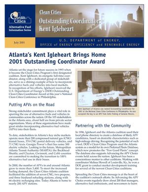 Atlanta's Kent Igleheart Brings Home 2001 Outstanding Coordinator Award: Clean Cities Alternative Fuel Information Series Fact Sheet
