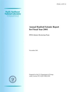 Annual Hanford Seismic Report For Fiscal Year 2001