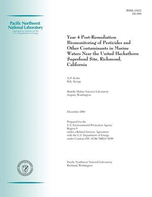 Year 4 Post-Remediation Biomonitoring of Pesticides and Other Contaminants in Marine Waters Near the United Heckathorn Superfund Site, Richmond, California