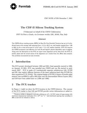 The CDF-II silicon tracking system