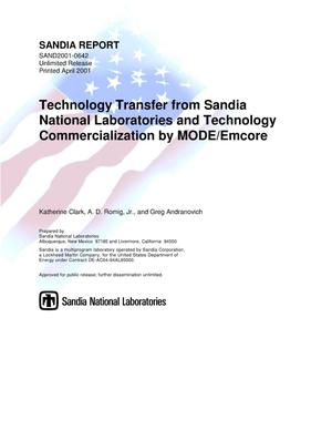 Technology Transfer from Sandia National Laboratories and Technology Commercialization by MODE/Emcore