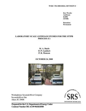 Laboratory Scale Antifoam Studies for the STTPB Process