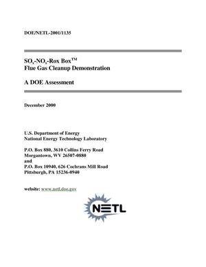 SOx-NOx-Rox Box Flue Gas Cleanup Demonstration: A DOE Assessment