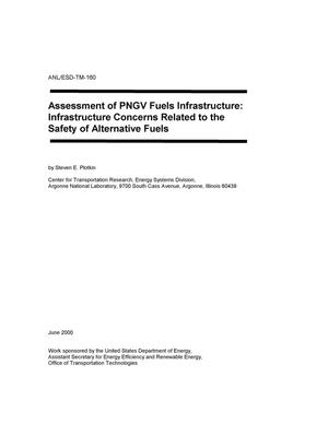 Assessment of PNGV fuels infrastructure : infrastructure concerns related to the safety of alternative fuels.