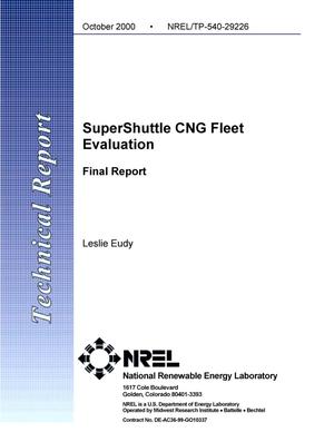 SuperShuttle CNG Fleet Evaluation--Final Report