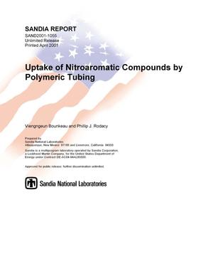 Uptake of Nitroaromatic Compounds by Polymeric Tubing