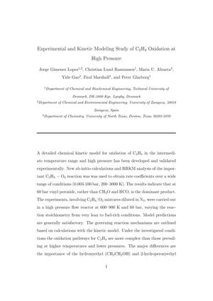 Experimental and Kinetic Modeling Study of C2H4 Oxidation at High Pressure
