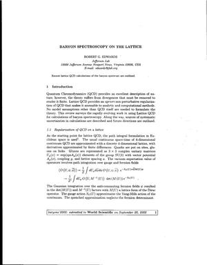 Baryon Spectroscopy on the Lattice