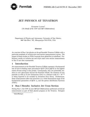 Jet Physics at Tevatron