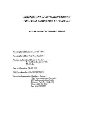 DEVELOPMENT OF ACTIVATED CARBONS FROM COAL COMBUSTION BY-PRODUCTS