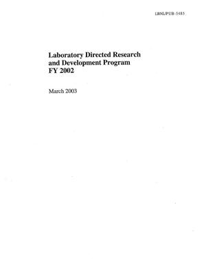 Laboratory directed research and development FY2002 report