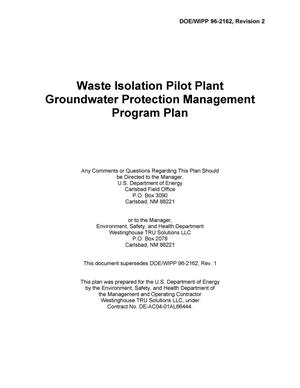 Waste Isolation Pilot Plant Groundwater Protection Management Program Plan
