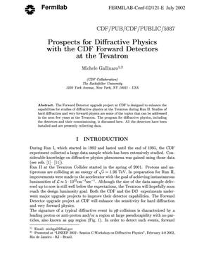 Prospects for diffractive physics with the CDF forward detectors at the Tevatron