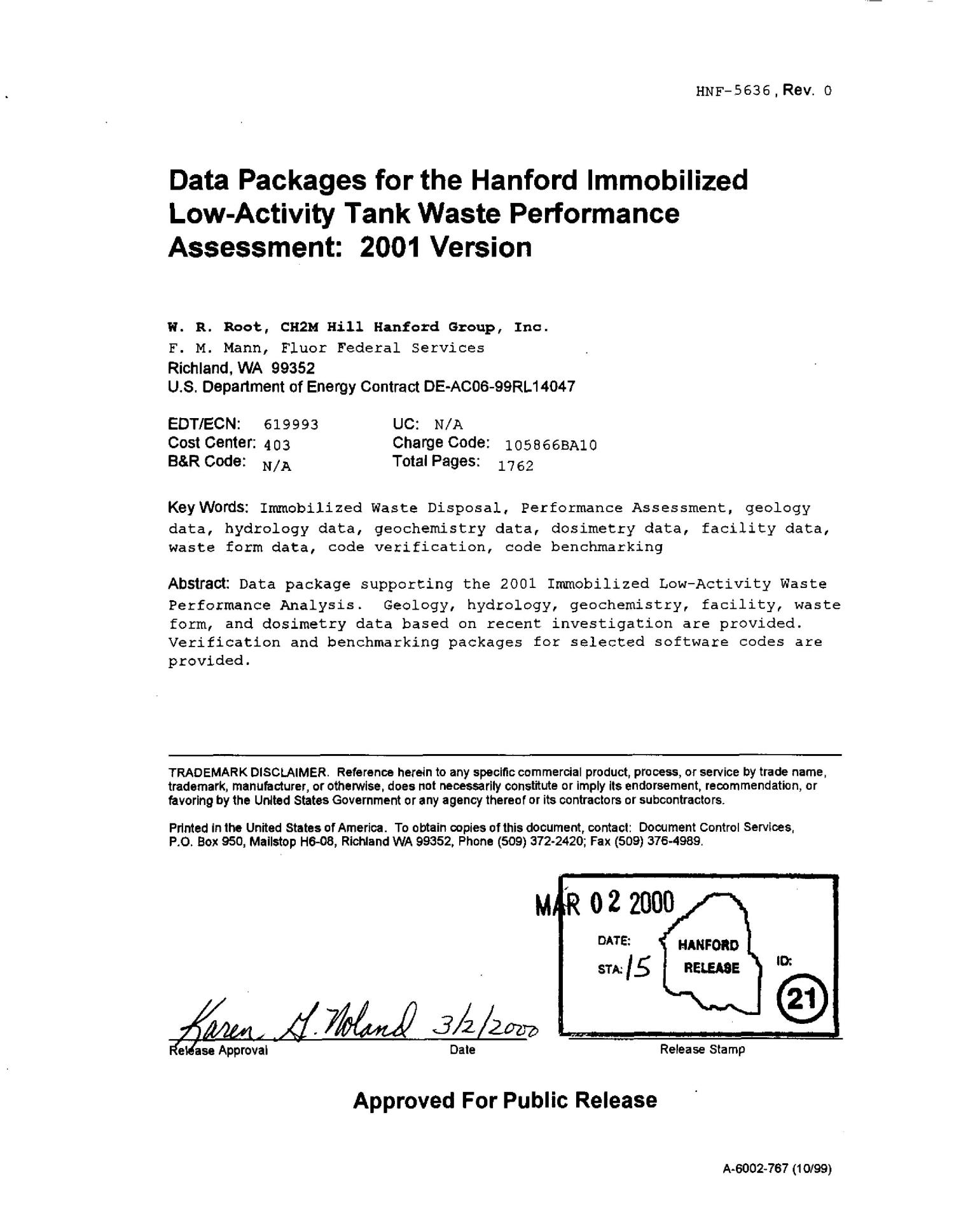 Data Packages for the Hanford Immobilized Low Activity Tank Waste Performance Assessment 2001 Version [SEC 1 THRU 5]
                                                
                                                    [Sequence #]: 4 of 1769
                                                