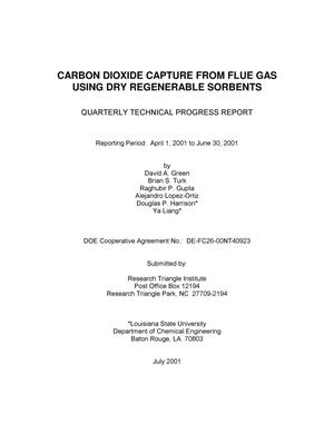 CARBON DIOXIDE CAPTURE FROM FLUE GAS USING DRY REGENERABLE SORBENTS
