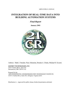 Integration of Real-Time Data Into Building Automation Systems