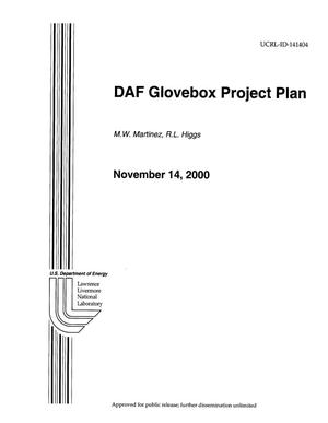 DAF Glovebox Project Plan