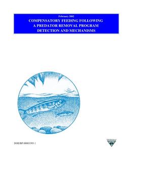 Compensatory Feeding Following a Predator Removal Program : Detection and Mechanisms, 1982-1996 Progress Report.