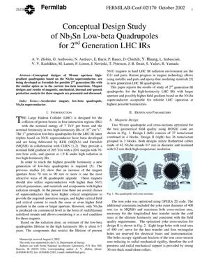Conceptual design study of Nb3Sn low-beta quadrupoles for 2nd generation LHC IRs