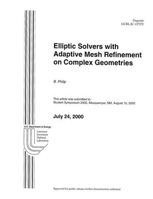 Elliptic Solvers with Adaptive Mesh Refinement on Complex Geometries