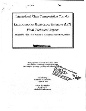 Latin American Technology Initiative (LAT). Final technical report
