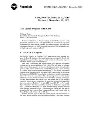 Top quark physics with CDF