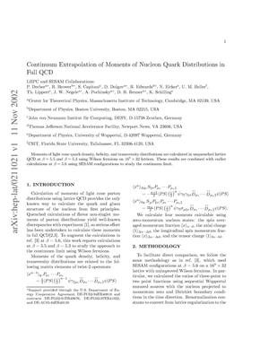 Continuum Extrapolation of Moments Nucleon Quark Distributions in Full QCD
