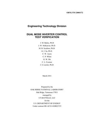 Dual Mode Inverter Control Test Verification