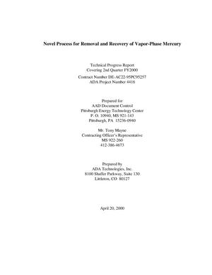 NOVEL PROCESS FOR REMOVAL AND RECOVERY OF VAPOR-PHASE MERCURY