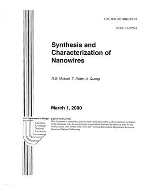 Synthesis and Characterization of Nanowires