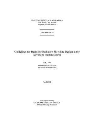 Guidelines for beamline radiation shielding design at the Advanced Photon Source.